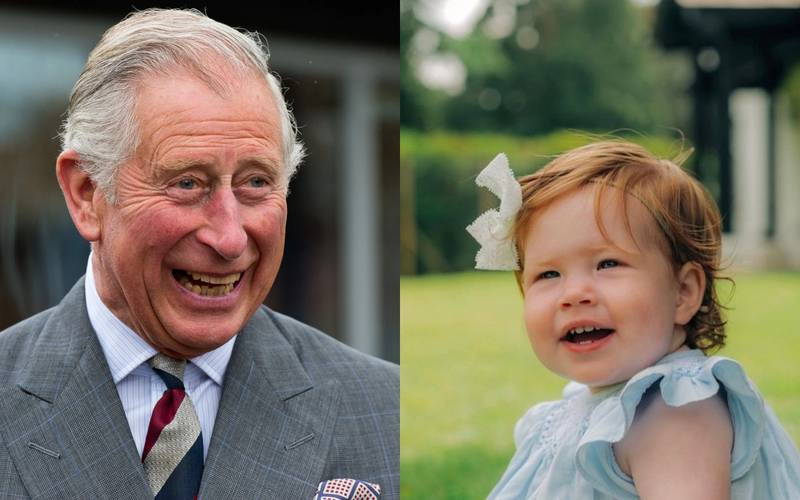 Collage donde aparece el Rey Carlos III muy sonriente a la izquierda y a la derecha, la princesa Lilibeth Diana.