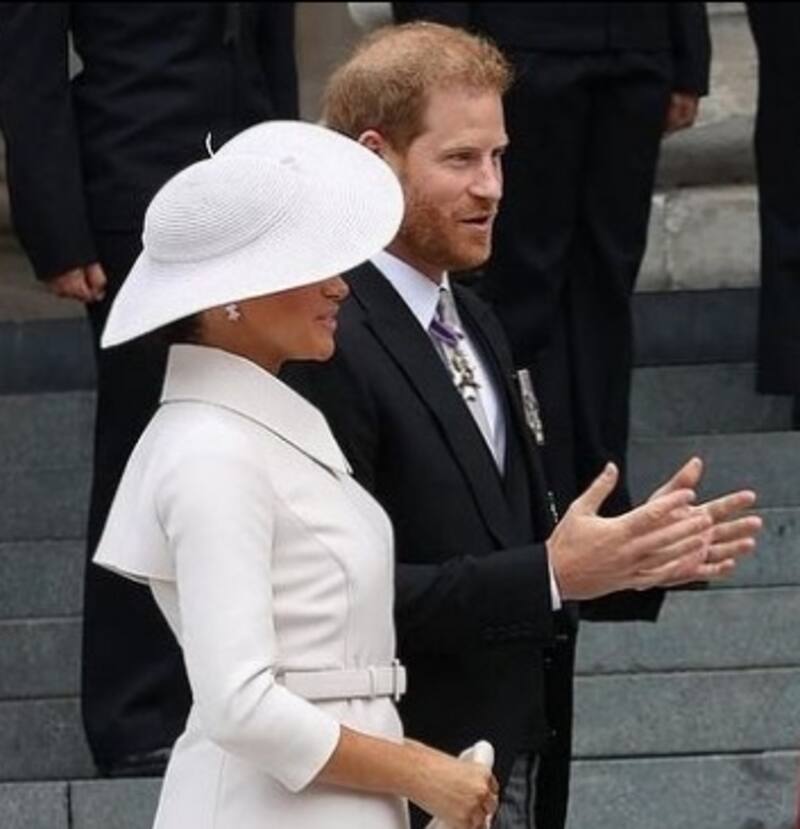 Meghan y Harry el 4 de junio pasado en la Catedral de Saint Paul, en Londres. - Créditos: Instagram