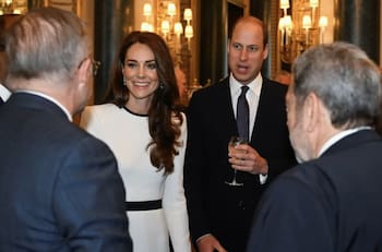 Kate Middleton y el príncipe William reciben a los invitados internacionales a la coronación