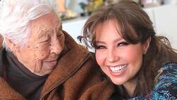 Abuelita de Thalía y Laura Zapata sale del hospital ¿Qué le sucedió?