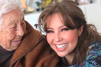 Abuelita de Thalía y Laura Zapata sale del hospital ¿Qué le sucedió?