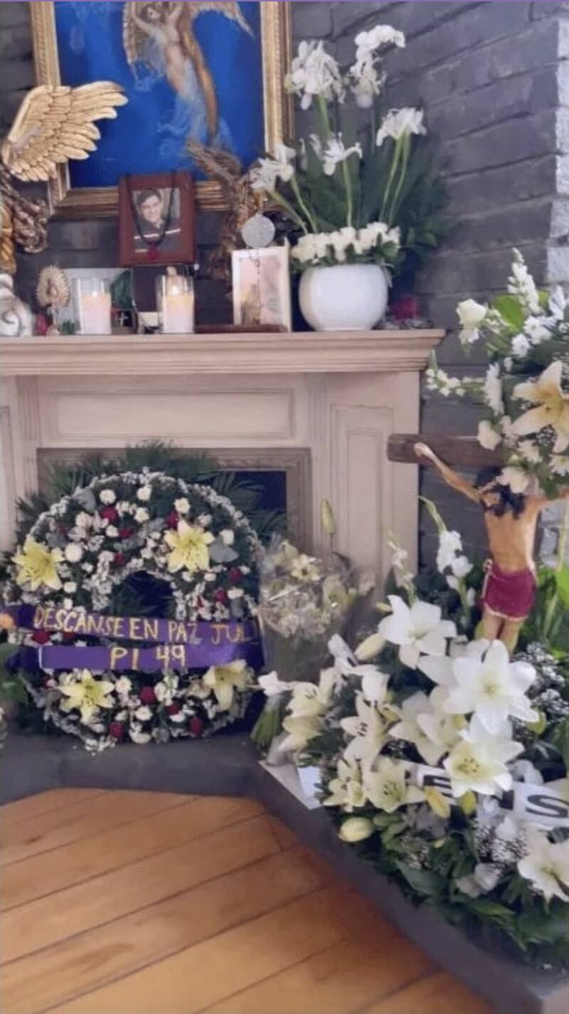 Maribel Guardia mostró el altar donde están los restos de Julián Figueroa - Créditos: Instagram