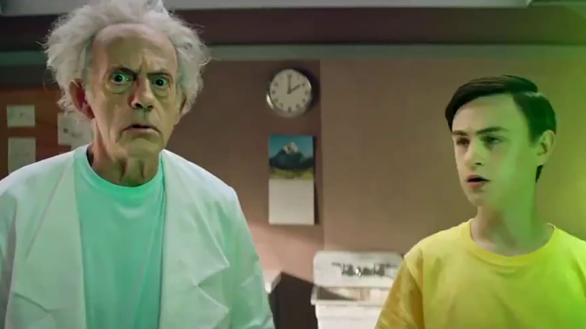 Christopher Lloyd es la versión live-action de Rick Sánchez en un video promocional