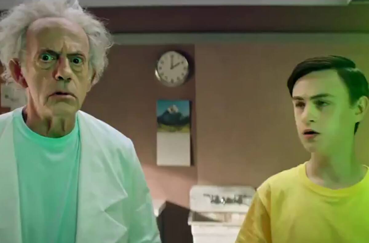 Christopher Lloyd es la versión live-action de Rick Sánchez en un video promocional