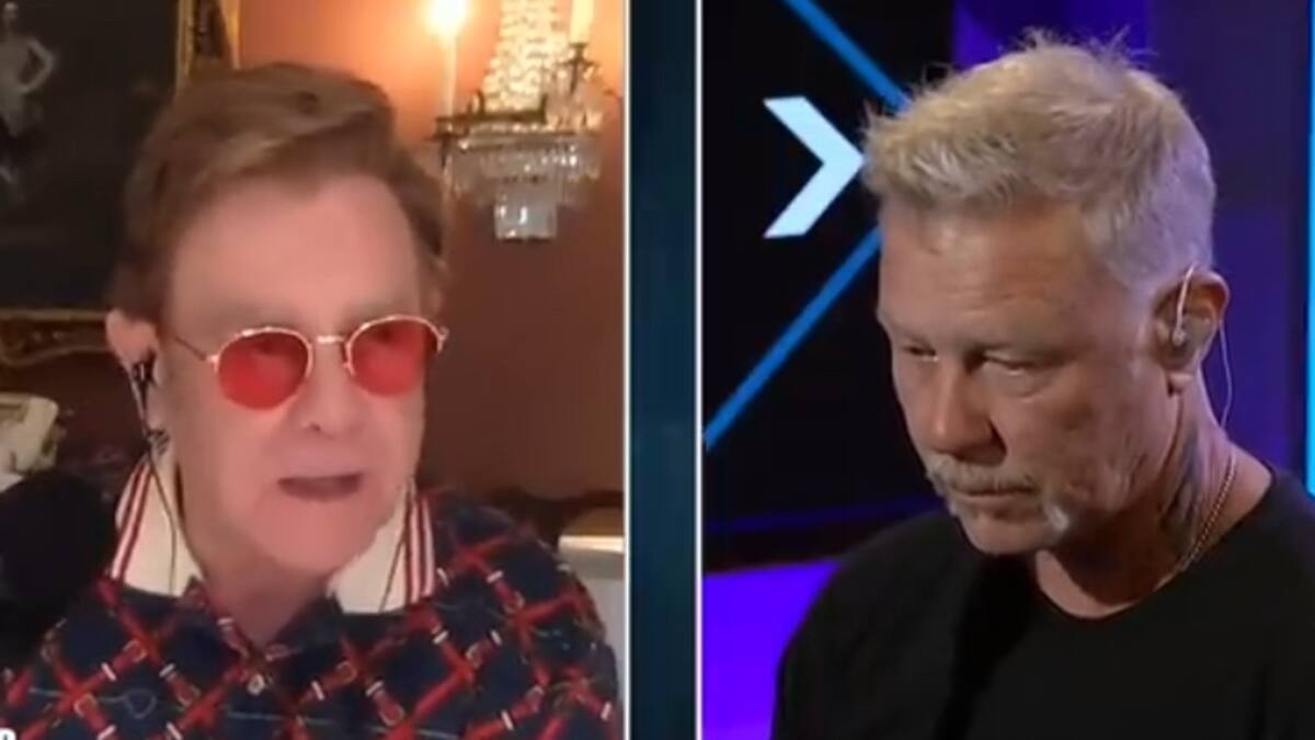 Elton John hace llorar al vocalista de Metallica; esta fue la razón