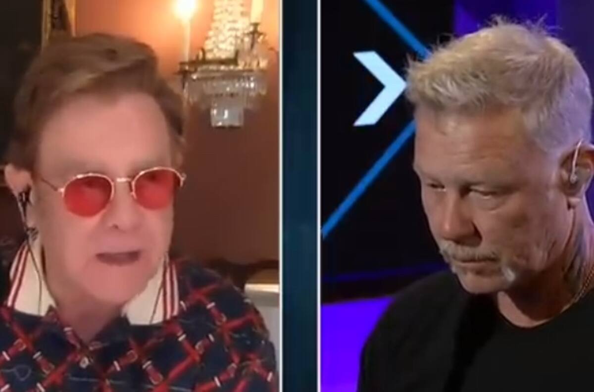 Elton John hace llorar al vocalista de Metallica; esta fue la razón