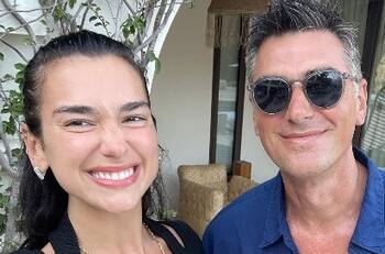 Dua Lipa publica fotos de su idéntico padre pero cuando él tenía los 27 años que ella tiene hoy