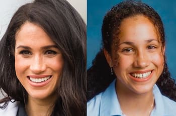 Filtran fotos de Meghan Markle alejada del protocolo, luciendo el pelo rizado y sin maquillaje