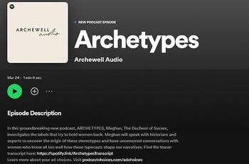 Meghan Markle anuncia el primer proyecto del millonario contrato con Spotify