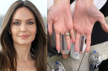 ¿Un mensaje para Brad? El enigmático nuevo tatuaje de Angelina Jolie desata rumores
