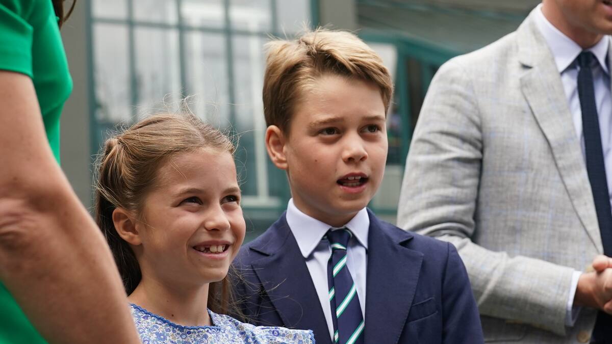 La princesa Charlotte y el príncipe George estuvieron en la final de Wimbledon.