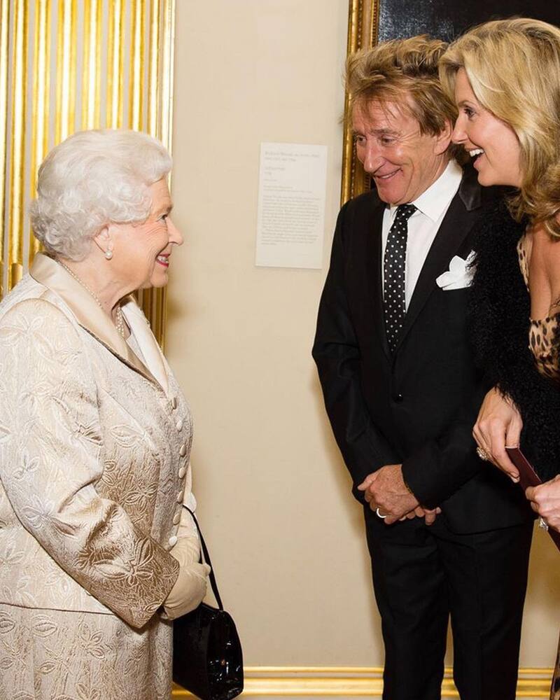 Rod Stewart y la reina Isabel II fueron cercanos - Créditos: Instagram