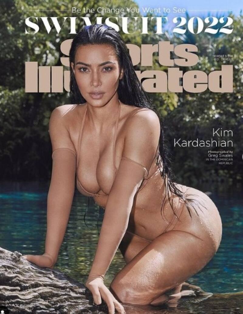 Kim Kardashian aparece por primera vez en el especial de trajes de baño de Sports Illustrated. - Créditos: Instagram