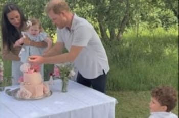 Lilibet, la hija de Meghan y Harry, vivió un momento especial en la casa donde fueron desalojados