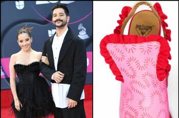 Los extravagantes y caros zapatos de Evaluna que fueron duramente criticados en los Latin Grammy