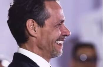 La emoción desatada de Marc Anthony cuando vio a Nadia Ferreira de novia