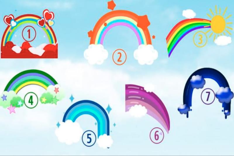 Test de personalidad: el arcoíris que elijas revelará tu carácter - Créditos: Depor