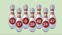 Reto visual: ¿Qué pinos tienes que derribar para sumar 100 puntos?