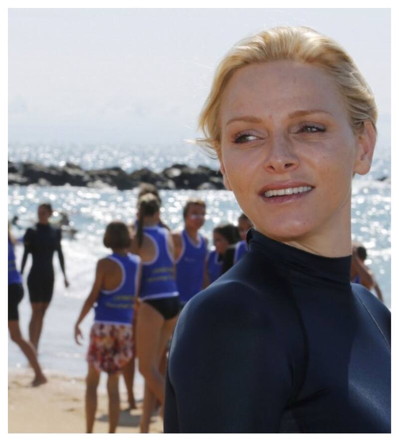 La Princesa Charlene debió dejar Zimbabwe por la guerra civil de ese país.