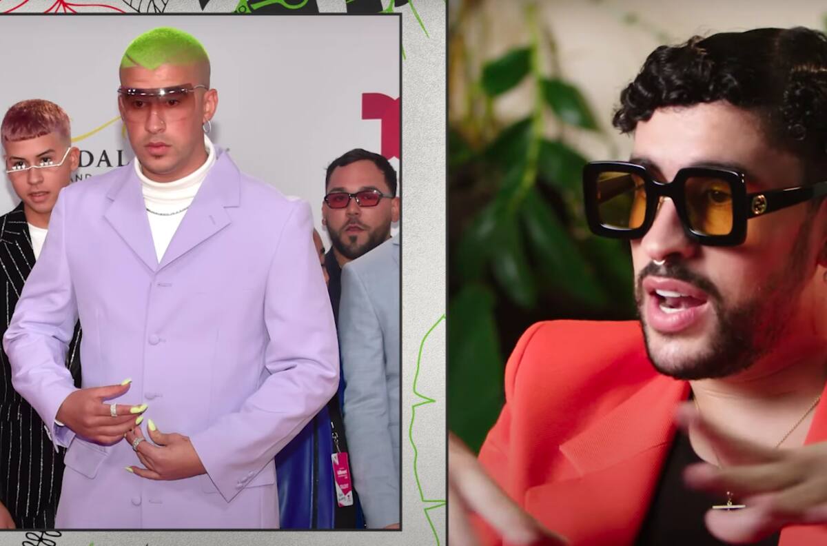 Bad Bunny explica lo que han significado los looks en su cabello