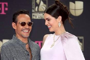 Nadia Ferreira y su bebé en gestación se embarcan cautelosamente en el tour de Marc Anthony