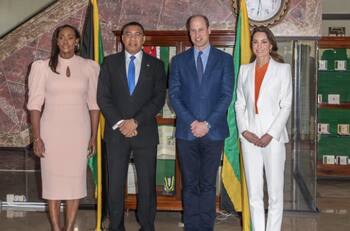Kate Middleton rompió una vieja regla de estilo en la tensa reunión con el mandatario de Jamaica