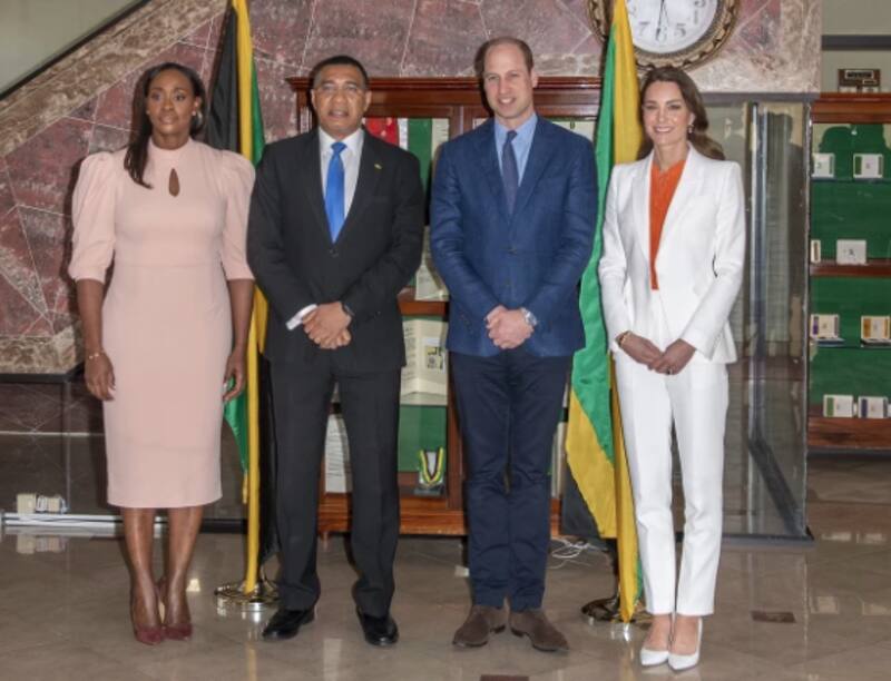 El look de Kate Middleton en su visita al primer ministro de Jamaica - Créditos: Instagram