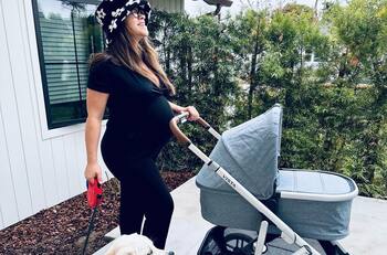 Gina Rodríguez, protagonista de ‘Jane the Virgin’, pasea con su primer bebé en Los Ángeles
