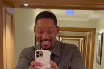 Will Smith sufre caída mientras trata de capturar el mejor video de Dwayne Johnson