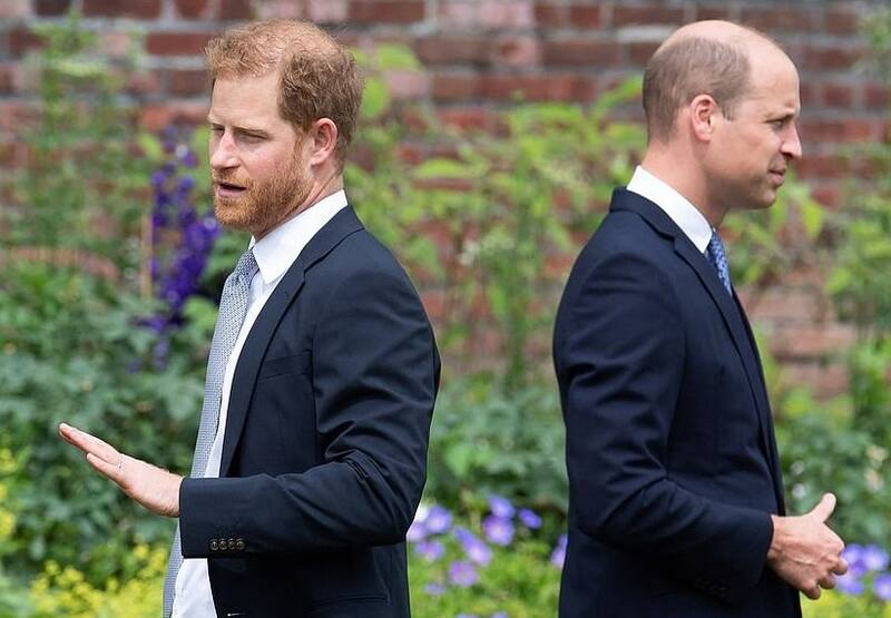 Harry y William decidieron no reunirse tras la muerte de su abuela en Escocia - Créditos: Daily Mail