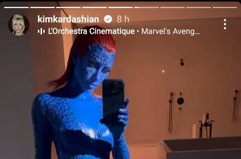 Kim Kardashian se equivocó de fiesta y llegó disfrazada