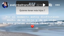 Evelyn Beltrán reveló si planea tener un hijo con Toni Costa