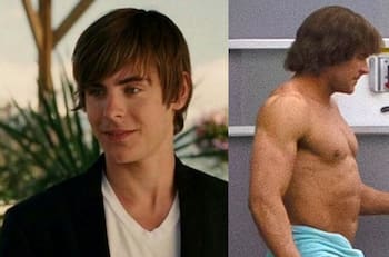Zac Efron luce irreconocible debido a su gran cambio físico