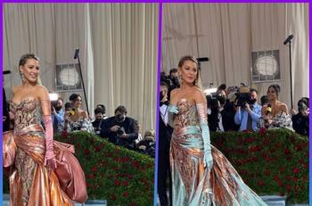 La reacción de asombro de Ryan Reynolds al ver a Blake Lively cambiar de atuendo en la Met Gala