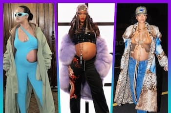 10 looks con los que Rihanna reinventó la moda para mujeres embarazadas