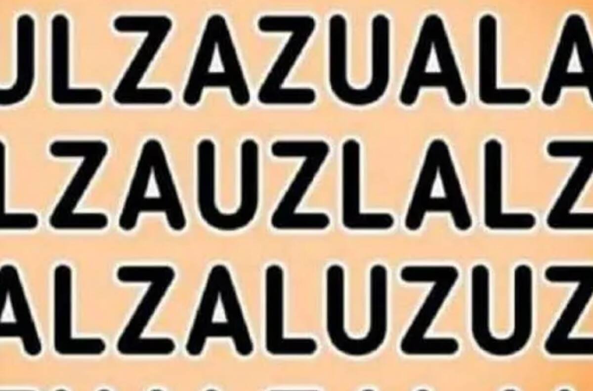 Reto visual: Encuentra la palabra “AZUL” oculta en la imagen