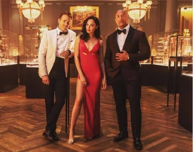 Red Notice: Cuatro buenas razones para verla El trío protagónico: Reynolds, Gadot y Johnson. - Créditos: Instagram