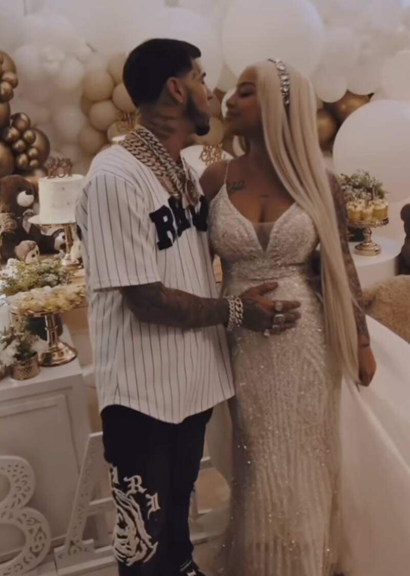 Anuel y Yailin confirman que están esperando su primer bebé - Créditos: Instagram
