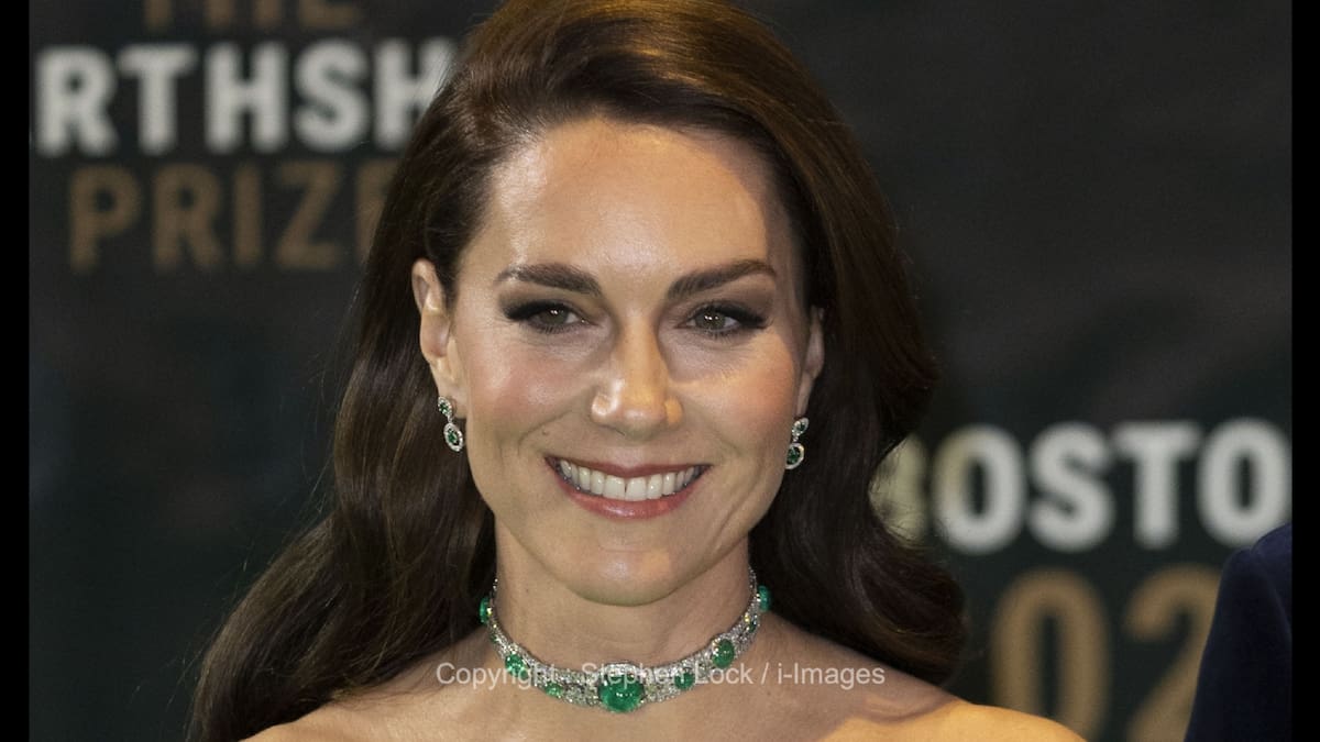 Kate Middleton asiste a gala con vestido alquilado y gargantilla de princesa Diana