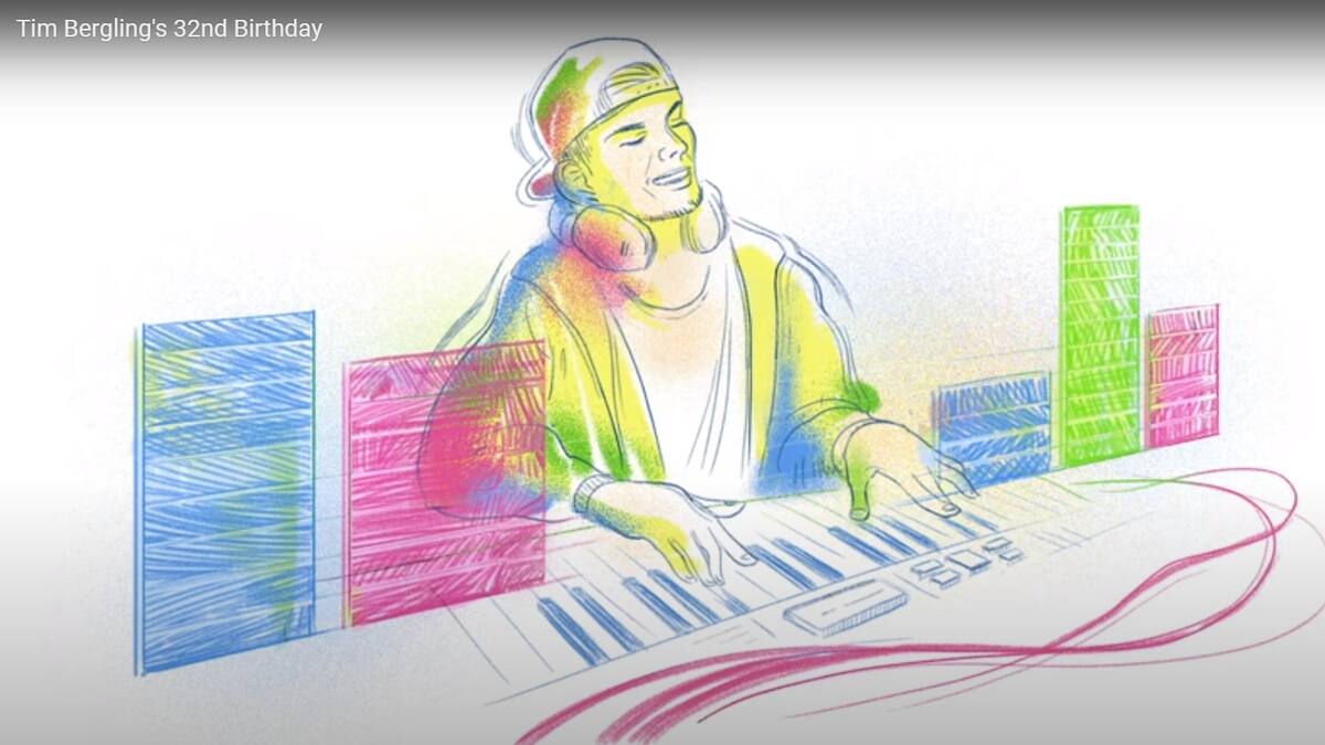 Google recuerda a Avicii por su cumpleaños con un doodle