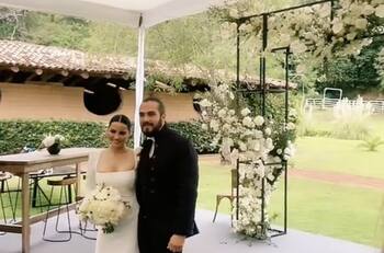 Estos son los tres criticados vestidos que usó Maite Perroni en su boda con Andrés Tovar