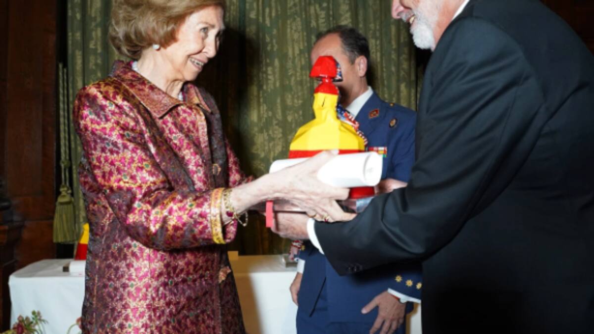 Reina Sofía premia al empresario Carlos Slim en Nueva York