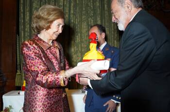 Reina Sofía premia al empresario Carlos Slim en Nueva York
