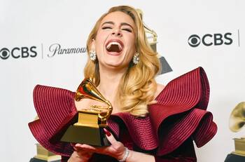 Adele cumplió un gran sueño en estos Grammy que no era cantar ni ganarse un premio