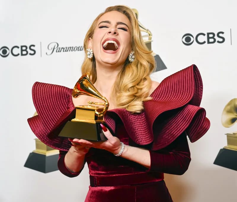 Adele cumplió uno de sus grandes sueños en los Grammy Awards 2023 - Créditos: Instagram