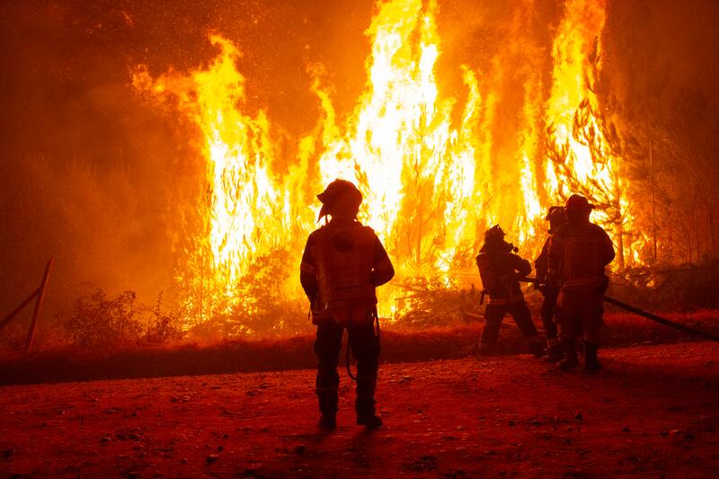 Bomberos combatió las llamas durante largos días.