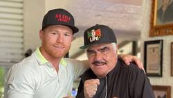 El Canelo Álvarez feliz porque su ídolo Vicente Fernández va mejor de salud
