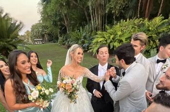 Surgen primeras fotos de la lujosa boda de Lele Pons y Guaynaa llena de celebridades