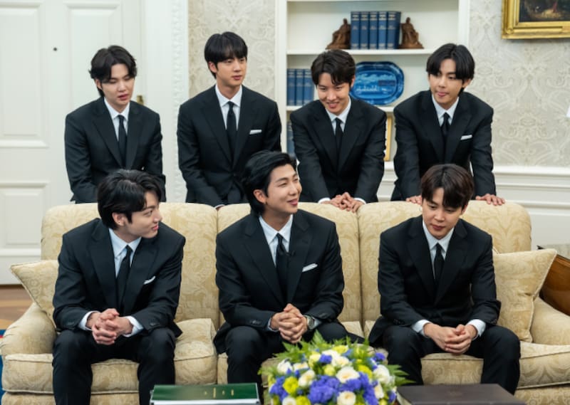 Así fue el encuentre de BTS y Joe Biden - Créditos: TWITTER