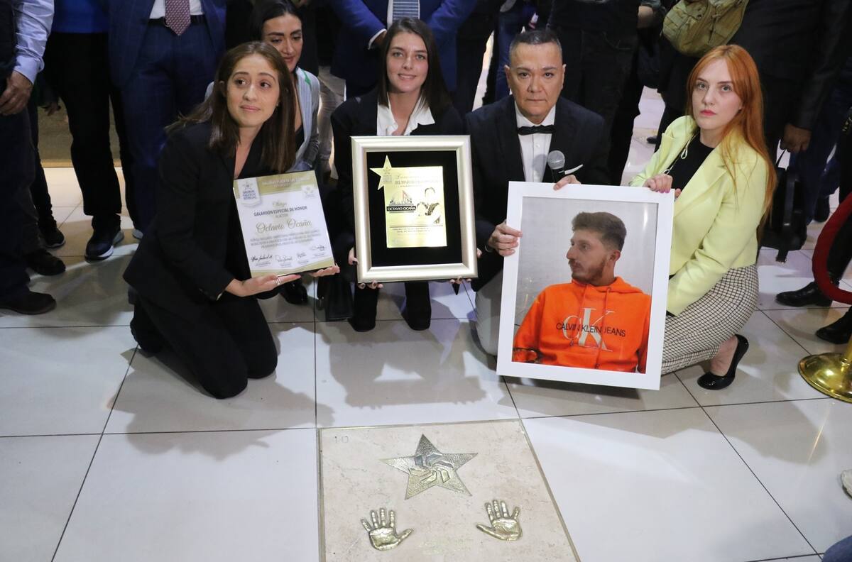 Este fue el homenaje póstumo a Octavio Ocaña en el cual estuvo su prometida y familiares